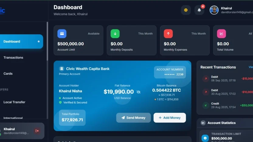 8D Online Banking and Crypto Laravel Script