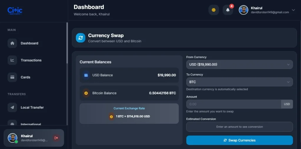 8D Online Banking and Crypto Laravel Script