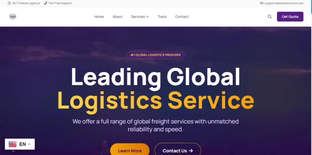 8d courier logistics website